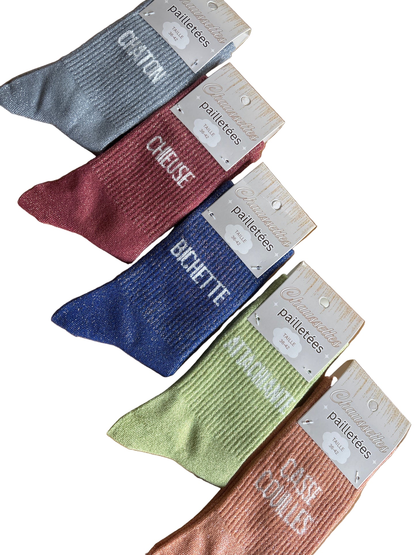 Chaussette à paillettes - Eclat des sens