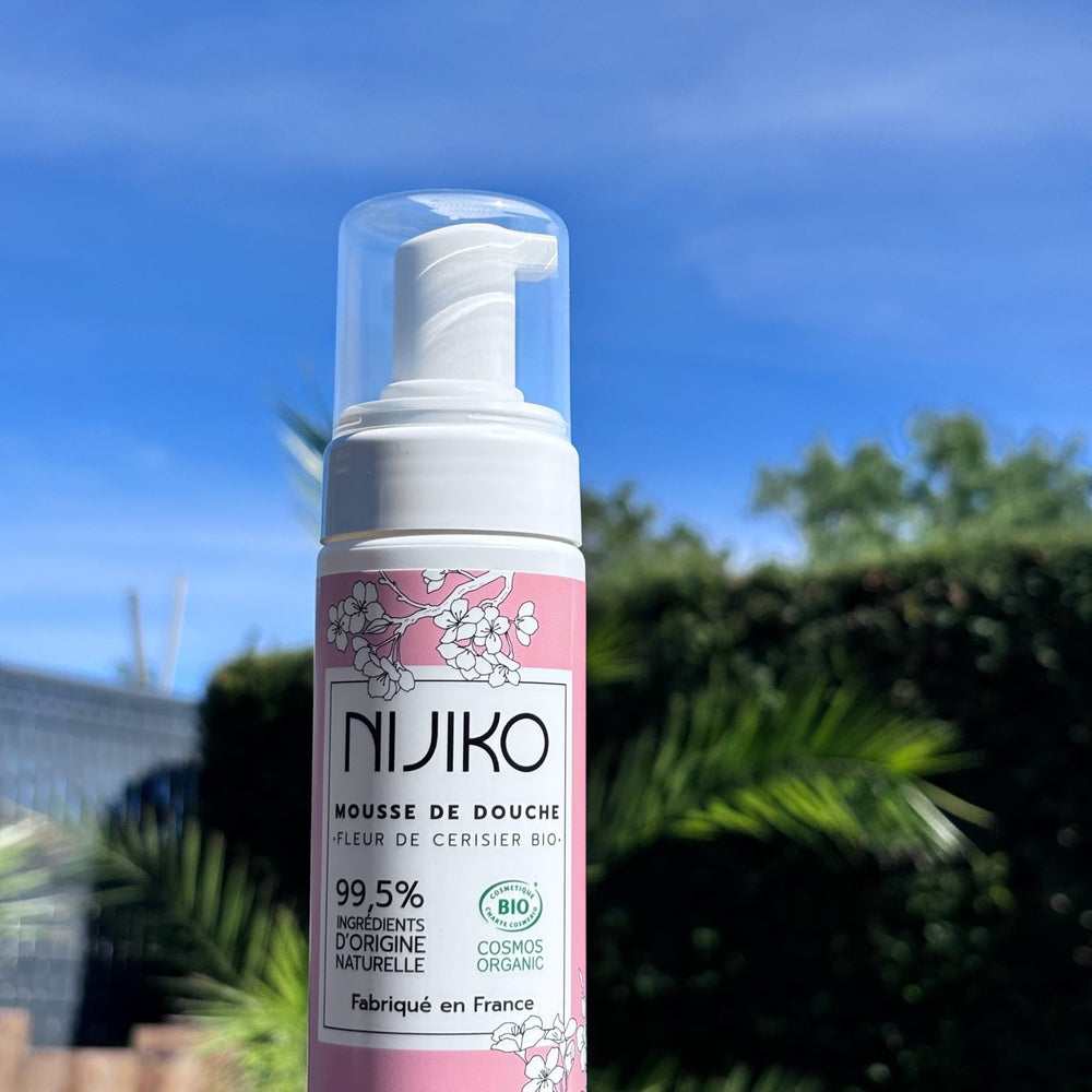 Mousse de Douche Bio à la Fleur de Cerisier 🌸 - Eclat des sens