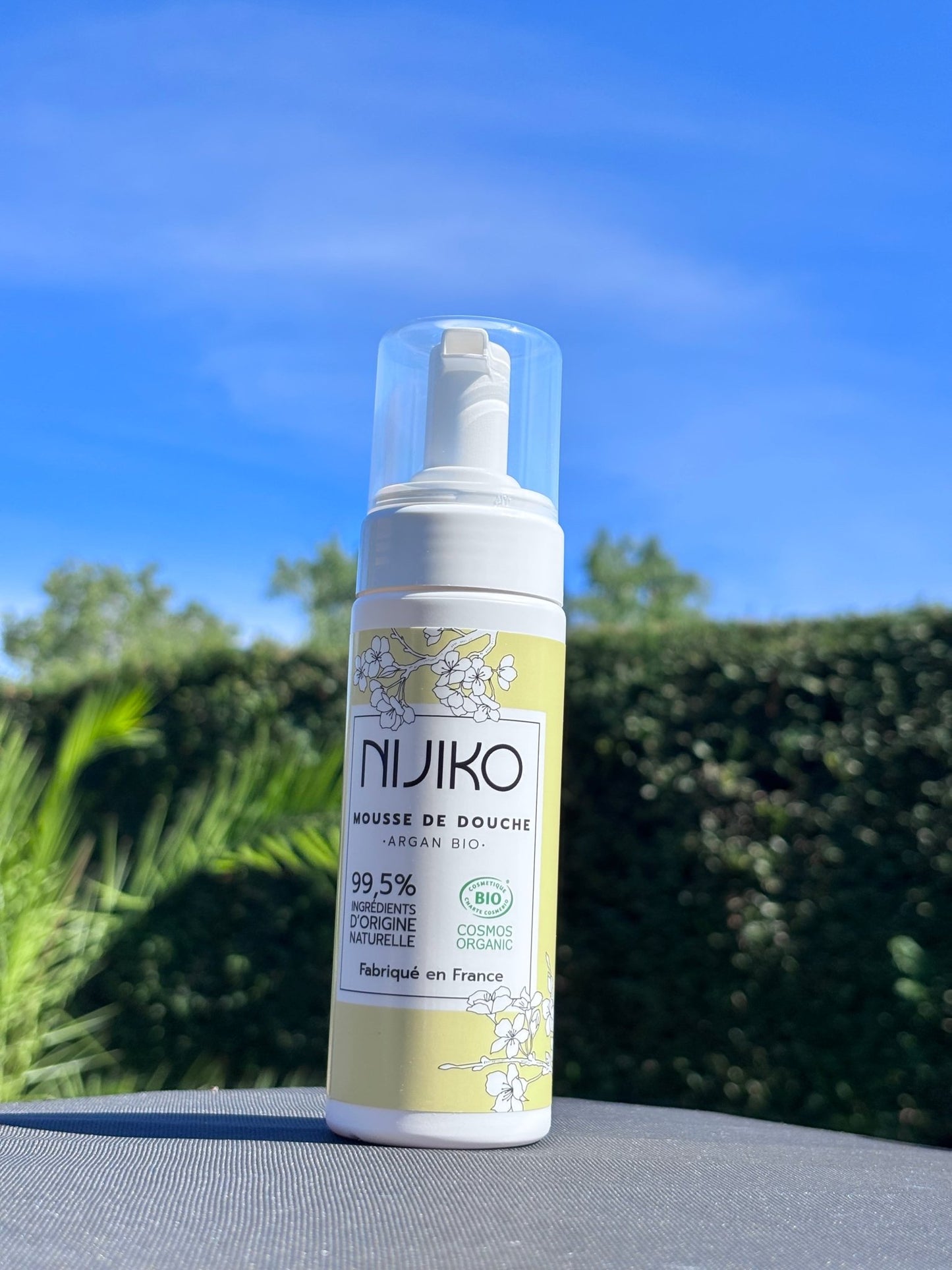Mousse de Douche Bio à l'Argan Nijiko 150ml fabriqué en France 🇫🇷 - Eclat des sens